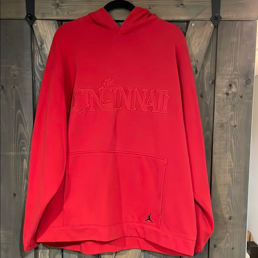 Jordan Red Cincinnati Bearcats Hoodie